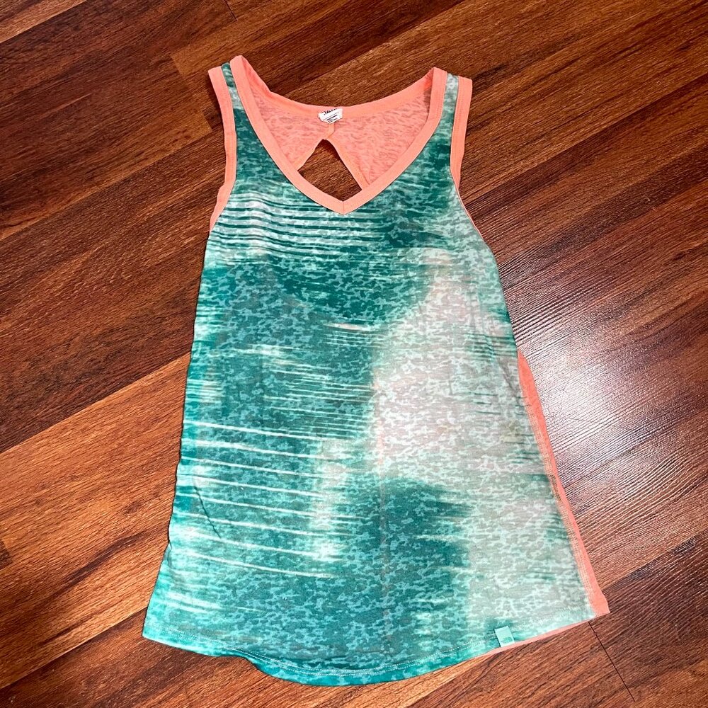 The North Face Green Burnout Racerback Tank Size small